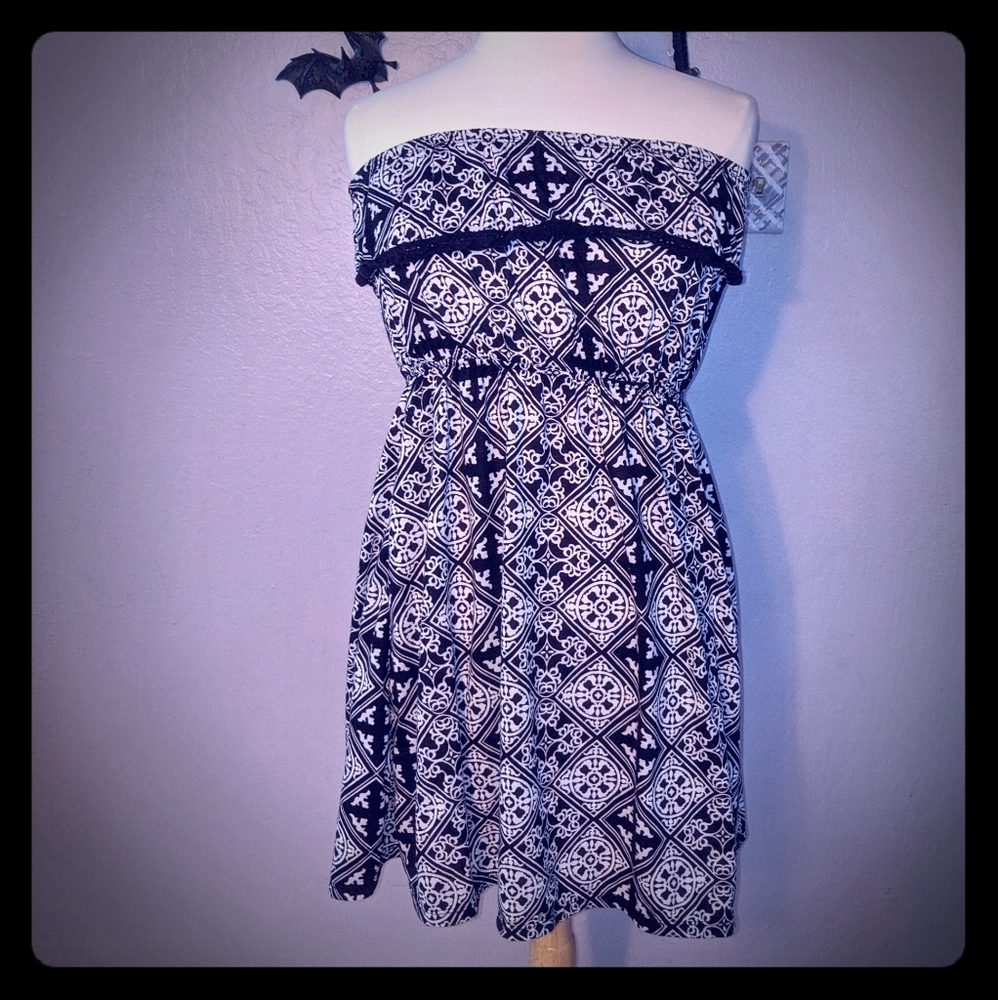 Achromatic Summer Dress